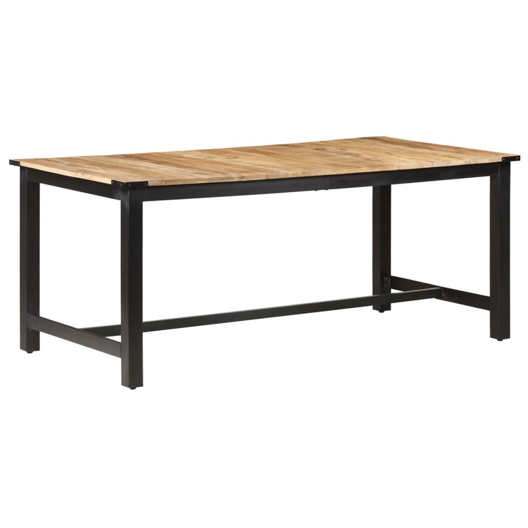 Pusdienu galds VLX 287436, gaiši brūna, 180 cm x 90 cm x 76 cm