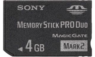 Sony 4GB Memory Stick Pro Duo