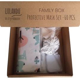Lulando Family Box Sewing Kit Protective Mask Set 60pcs