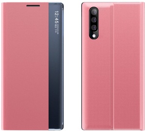 Hurtel Sleep Bookcase For Samsung Galaxy A10 Pink