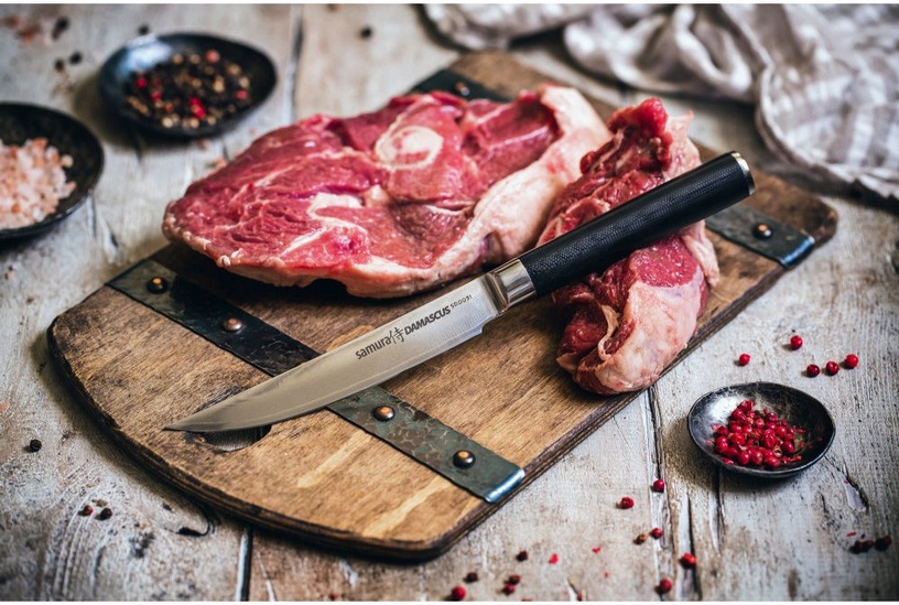 Кухонный нож Samura, 125 мм, для мяса, пластик/нержавеющая сталь