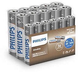 Baterijas Philips, AA + AAA, 16 gab.