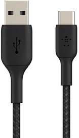 Belkin Braided USB To USB Type-C Cable 15cm Black