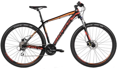 Dviratis Kross Level B2 M 29" Black Red Orange Glossy 17