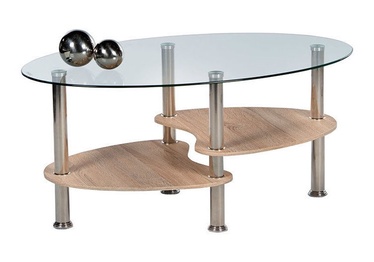 Kavos staliukas Black Red White Panty Oak, 900x550x420 mm