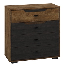 ML Meble Shelve 07 Oak/Black