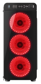 Natec Irid 300 Midi Tower Black/Red