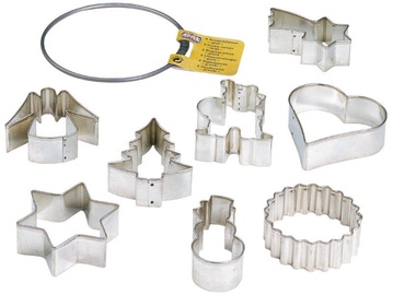 Kaiser Gingerbread/Cookie Form 8PCS Set In A Metal Ring L Size
