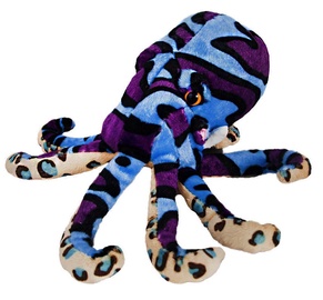 Beppe Plush Octopus Blue 20cm 13374