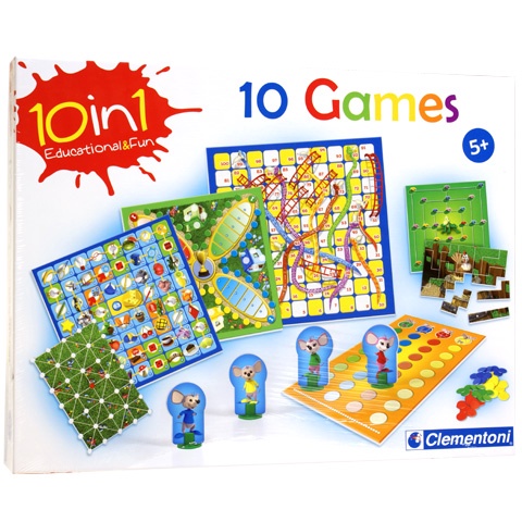 Stalo žaidimas Clementoni Young Learners 10 Games in 1 60482