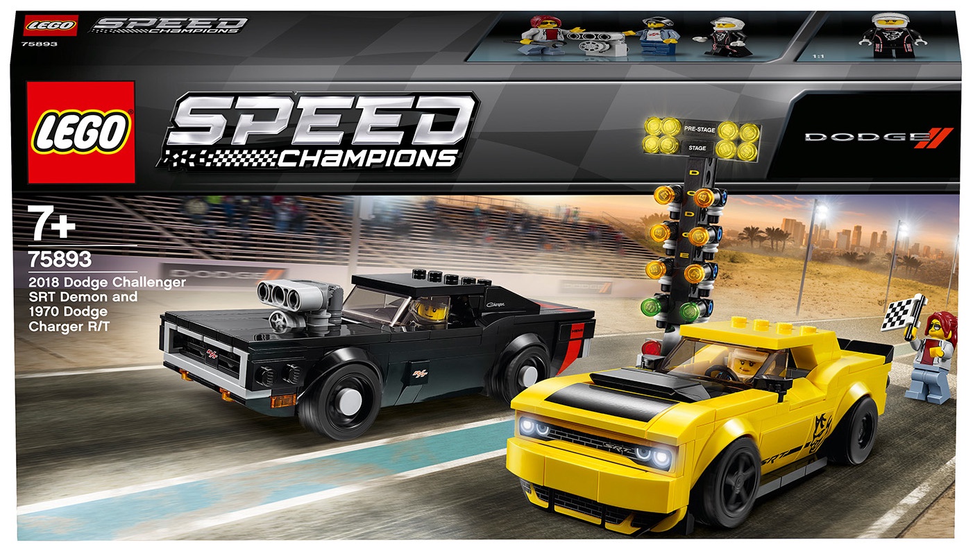 LEGO Speed Champions 2018 Dodge Challenger SRT Demon And 1970 Dodge Charger R T 75893 478 1a.lt