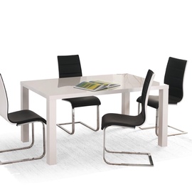 Valgomojo stalas Halmar Ronald, baltas, 1400 - 1800x800x750mm