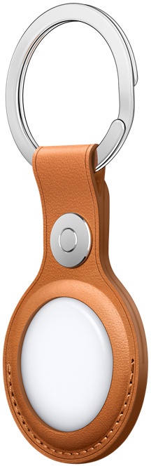 AirTag piekariņš Apple Leather Key Ring, brūna