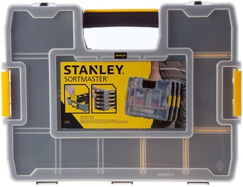 Ящик для инструментов Stanley 1-97-483, 375 мм x 292 мм x 67 мм, прозрачный/желтый