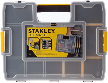 Tööriistakast Stanley 1-97-483, 37.5 cm x 29.2 cm x 6.7 cm, läbipaistev/kollane