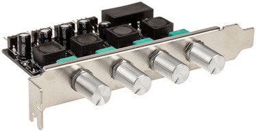 Lamptron CP436 4-Channel Fan Controller for PCI Slot Silver