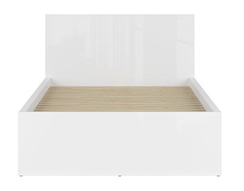 Voodi Black Red White Tetrix A Gloss White, 120 x 200 cm