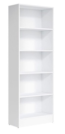 Black Red White Ringo Bookshelf 70x190cm Alpine White