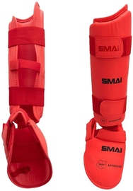 Защита голени и стопы SMAI WKF, красный, S