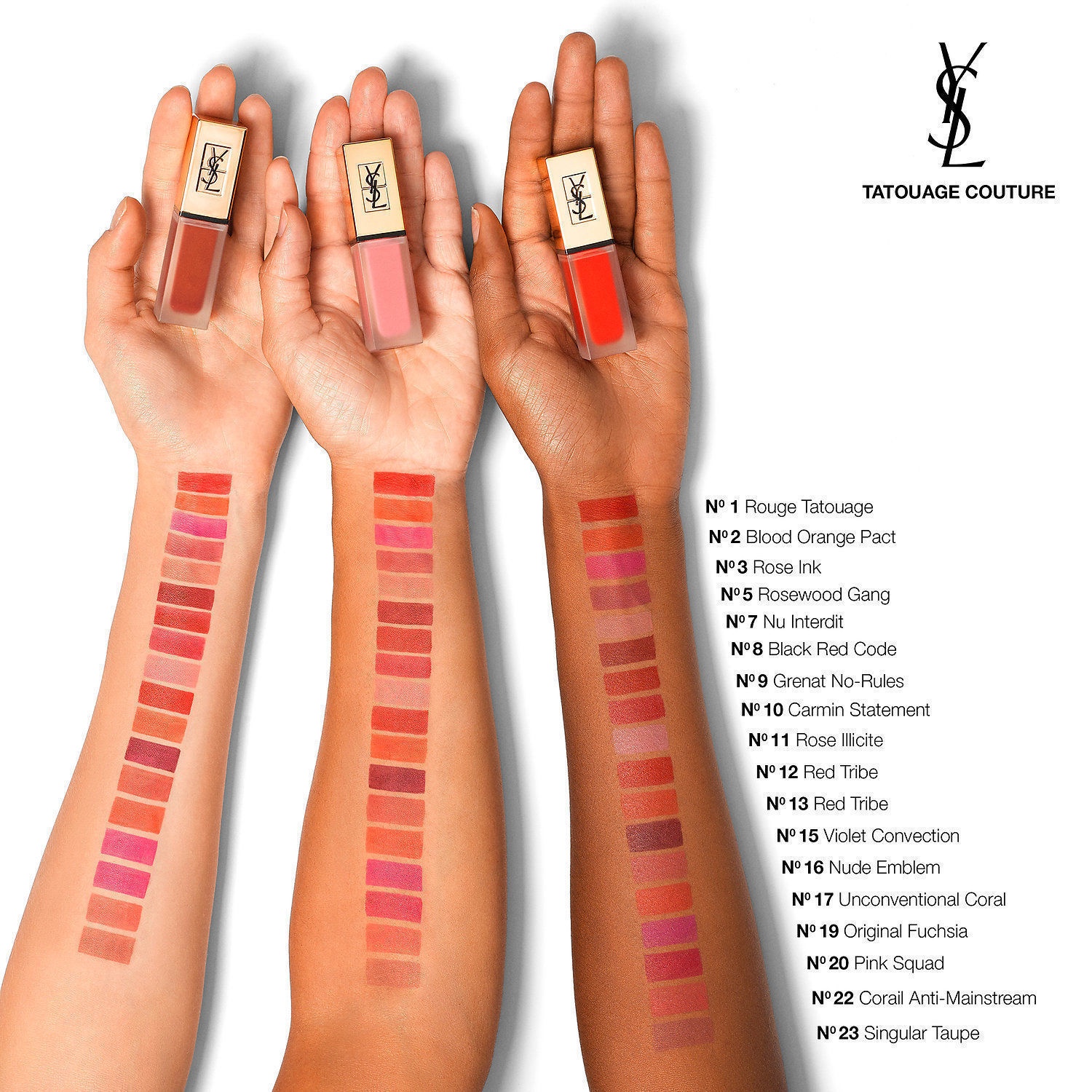 ysl tatouage couture liquid matte lip stain 22