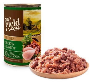 Sam's Field True Meat Chicken & Carrot Dog Wet Food 400g