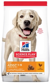 Hill's Science Plan Light Large Breed Adult Dog Food w/ Chicken 2.5kg