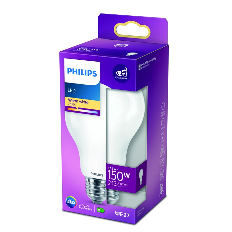 Lambipirn Philips LED, soe valge, E27, 17.5 W, 2500 lm