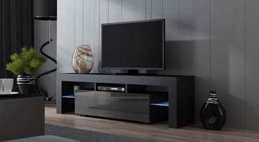 TV galds Pro Meble Milano 160 With Light Black/Grey, 1600x350x450 mm