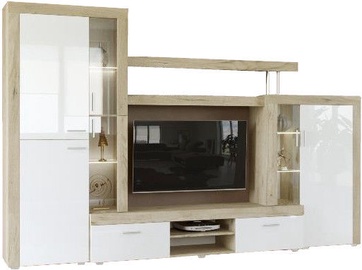 Tuckano Warsaw Wall Unit 2980x1930x430mm Oak/White
