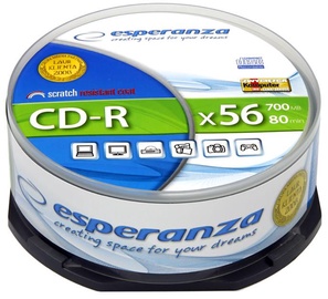 Esperanza 2005 CD-R 52X 700MB 25 Pack Cake Box