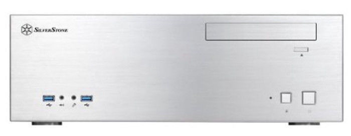 Arvuti korpus SilverStone Series GD04 USB 3.0, hõbe