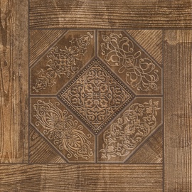 Akmens masės plytelės RUSTIC DARK NUT, 41.8X41.8 cm