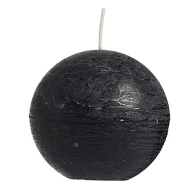 Spaas Rustik Round Candle D8cm Black
