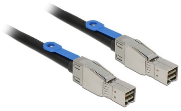 Delock Cable Mini SAS HD SFF-8644 x 2 Black 1m