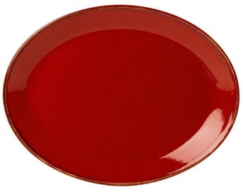 Porland Seasons Oval Plate 27.2x36cm Red