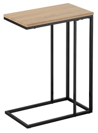 Žurnālgaldiņi Home4you Elt Side, melna/gaiši brūna, 460 mm x 260 mm x 620 mm