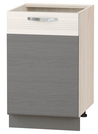 DaVita Grafit 74.16 Kitchen Bottom Cabinet Astrid Pine/Vanilla/Graphite