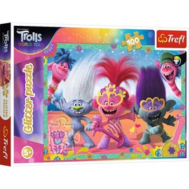 Puzle Trolls Glitter 14822, 100 gab.
