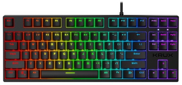 Клавиатура Krux Atax Pro RGB Outemu Blue EN, черный