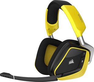 Žaidimų ausinės Corsair VOID PRO Yellow, belaidės