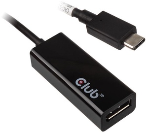 Club3D USB 3.1 Type-C To DisplayPort UHD Adapter 0.18m Black