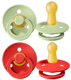 Bibs Colour Round Pacifier 2pcs Strawberry/Green 6-18m