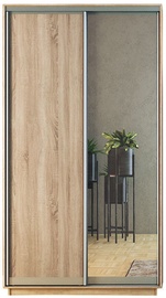 Garant-NV Wardrobe w/ 2 Sliding Doors & 2 Drawers 150x240x60cm Sonoma Oak