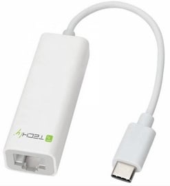 Adapter Techly Adapter USB to RJ45 White