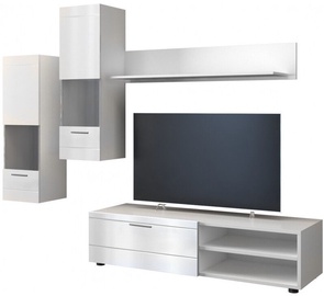 Top E Shop Spider Wall Unit White/White Gloss