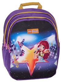 Школьный рюкзак LEGO Friends Popstar Junior, черный/фиолетовый
