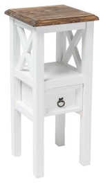 Signal Meble Poprad Stool Brown/White