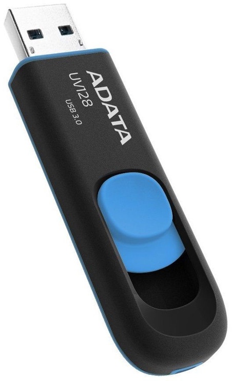 USB mälupulk Adata UV128, sinine/must, 32 GB