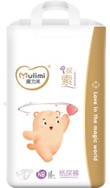 Подгузники Mulimi NB, 0 размер, 5 кг, 18 шт.