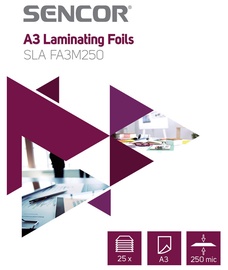 Laminēšanas plēve Sencor SLA FA3M250, 250 μm, 25 gab.